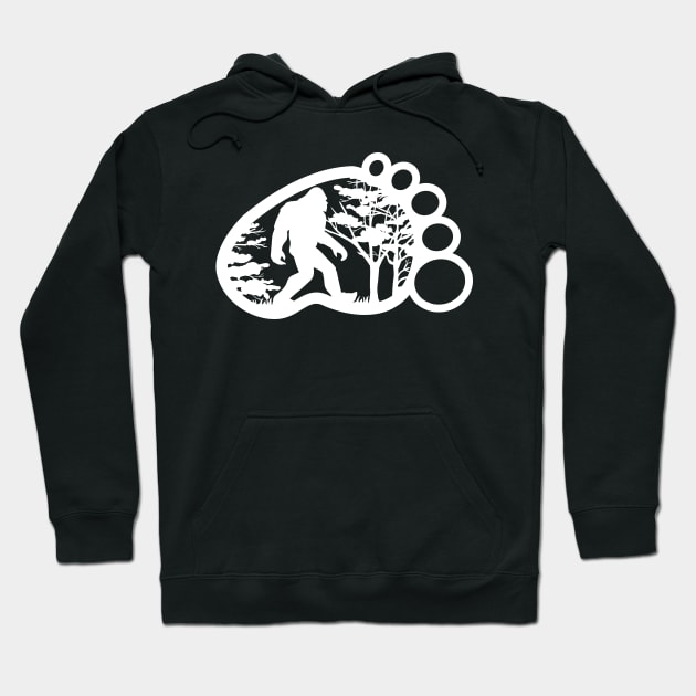 Bigfoot Footprint Hoodie by justSVGs